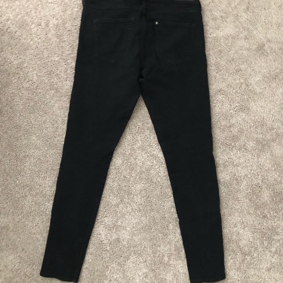 H&M Women’s super skinny black jeans sz 30/34 - Picture 3 of 4